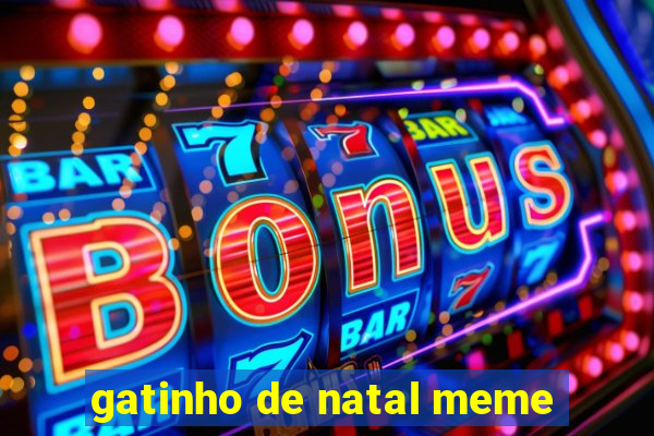 gatinho de natal meme